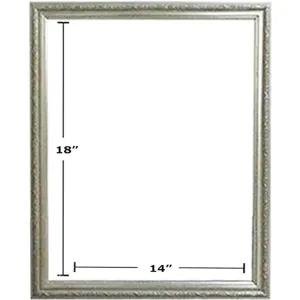 EMBOSSED SILVER PICTURE FRAMES 14in x 18in