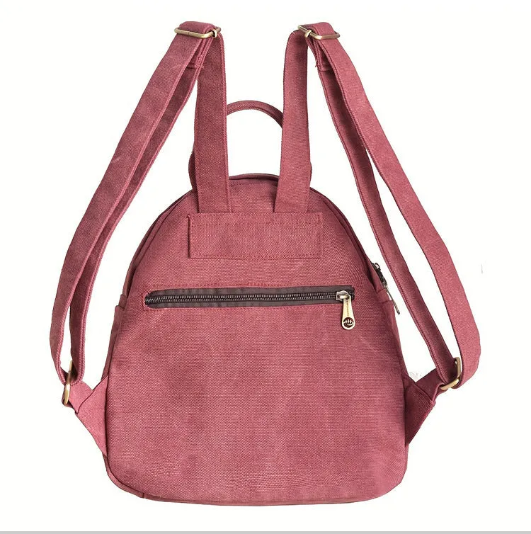 Ethnic Style Women's Small Canvas Rucksack Canvas Backpack