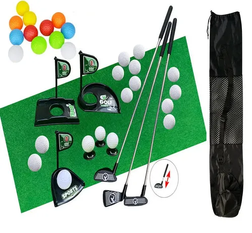 Family-Friendly Retractable Golf Set for Fun Indoor & Outdoor Play