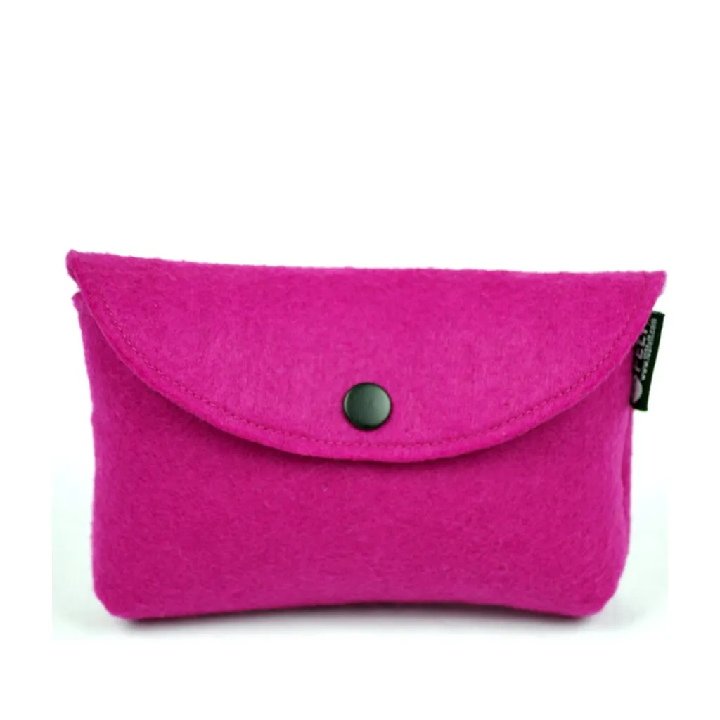 Felt Button Pouch Bag(FB-09)