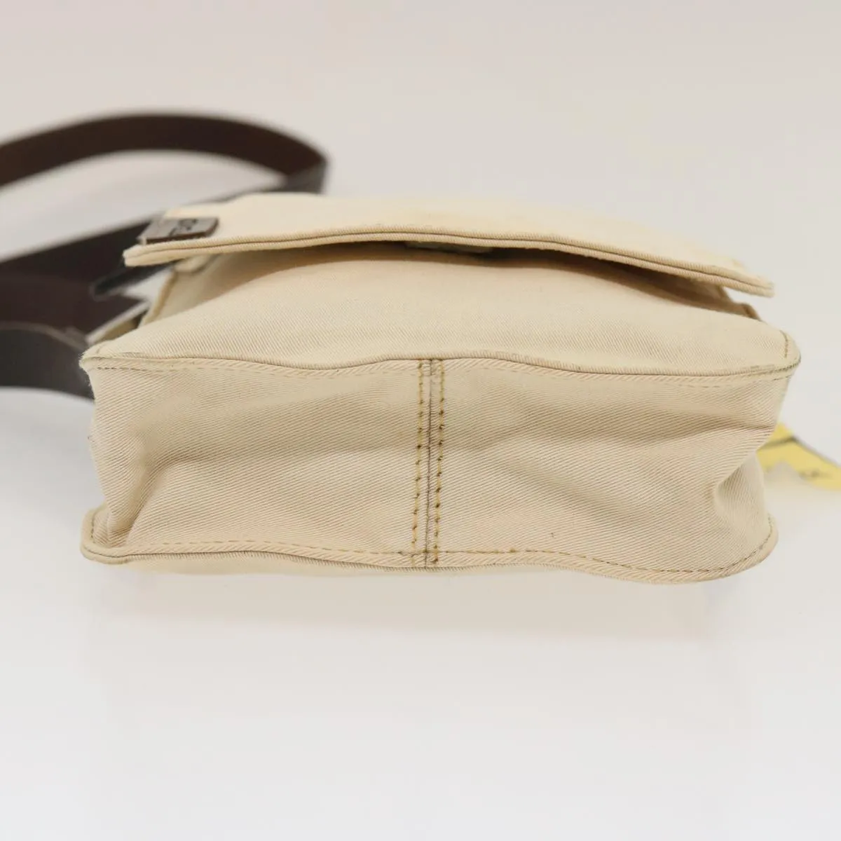 FENDI Shoulder Bag Pouch Canvas Beige  ar6924