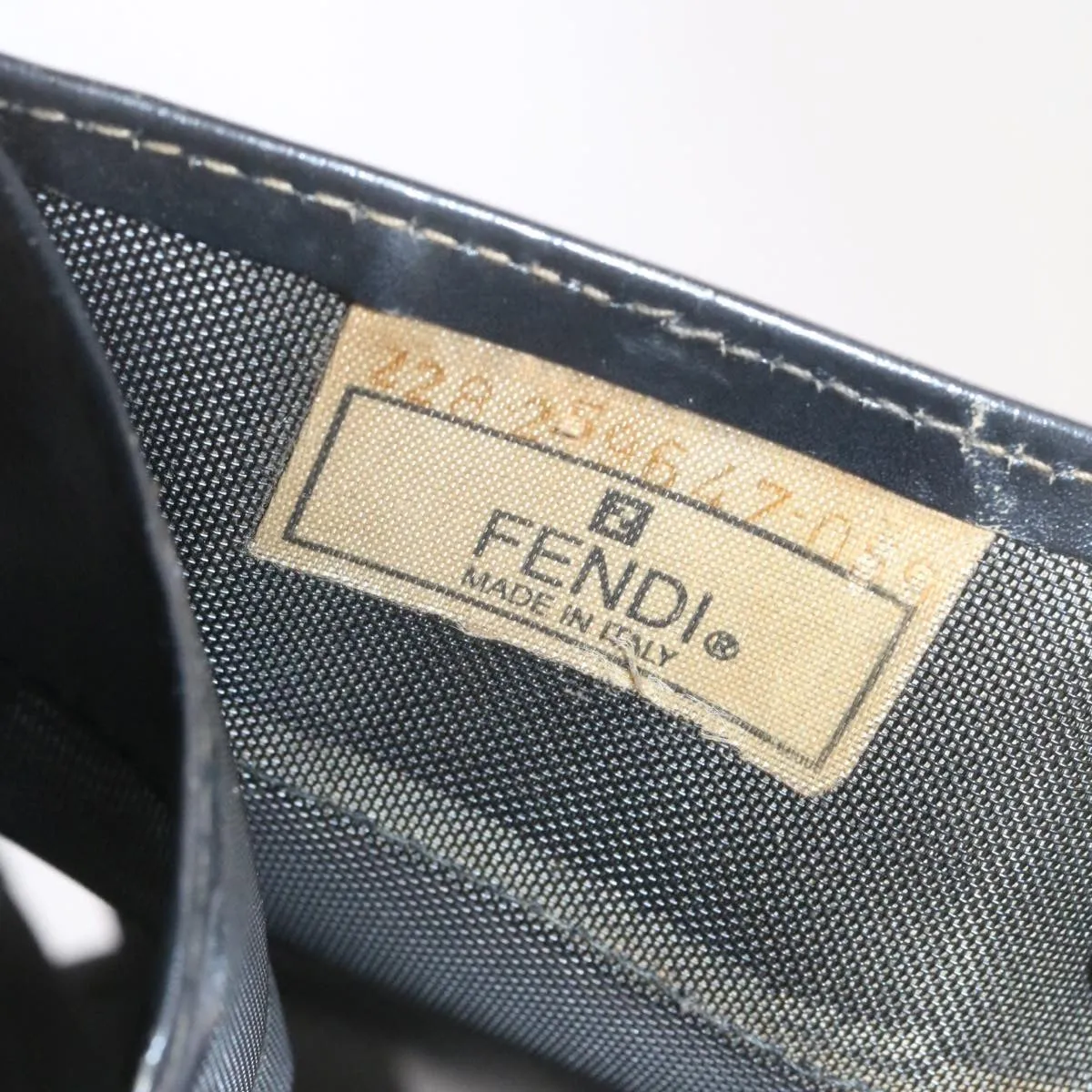 FENDI Tote Bag Nylon See-through mesh Black  am1409g