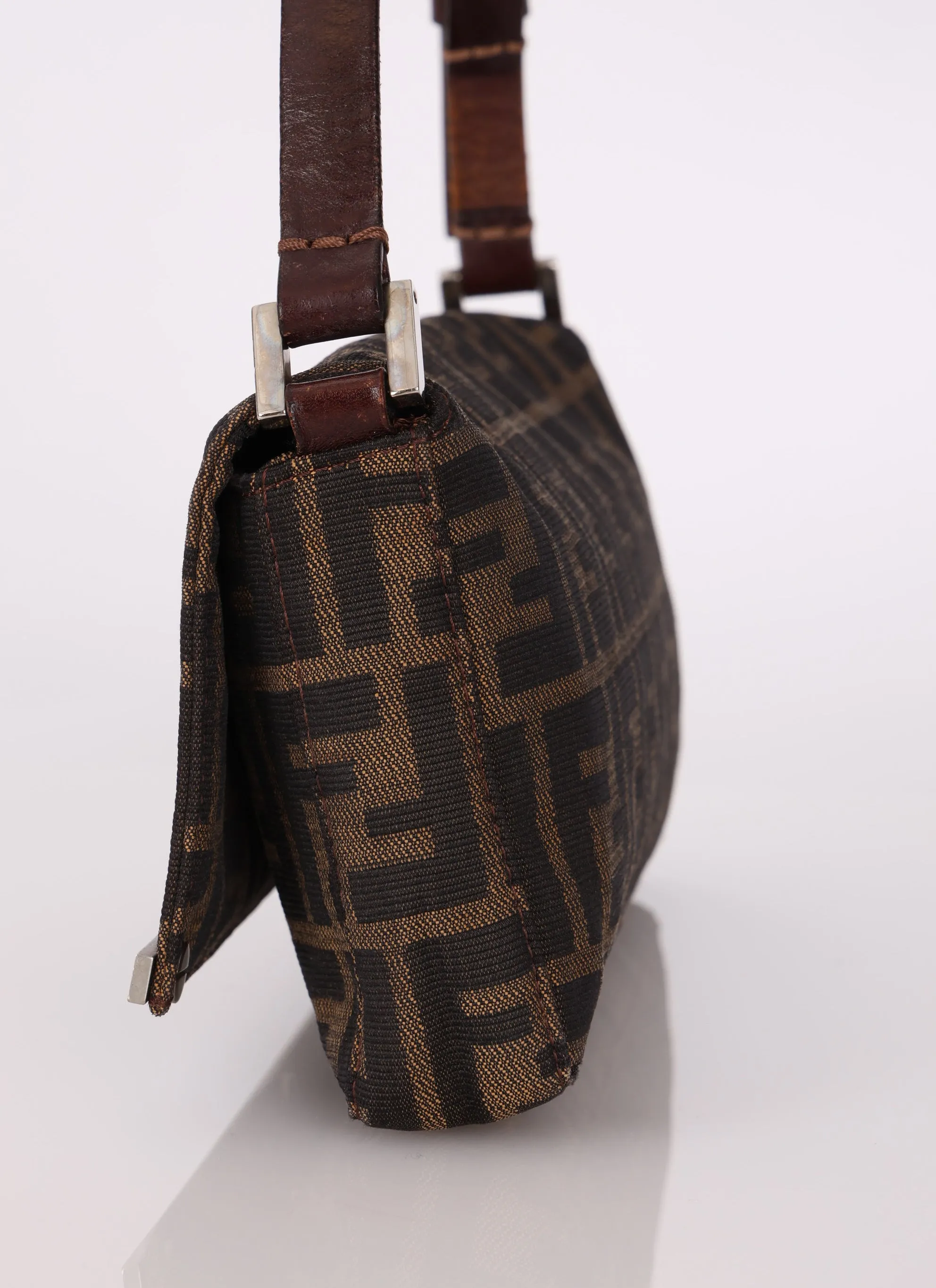 Fendi Zucca Full Flap Shoulder Bag