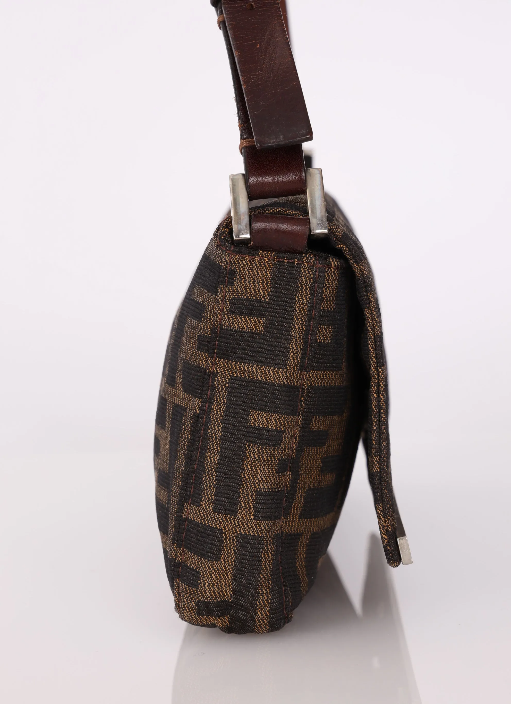 Fendi Zucca Full Flap Shoulder Bag