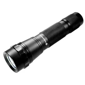 Flashlight - Delta Force, LED with 2 CR123A Batteries Aluminum Black