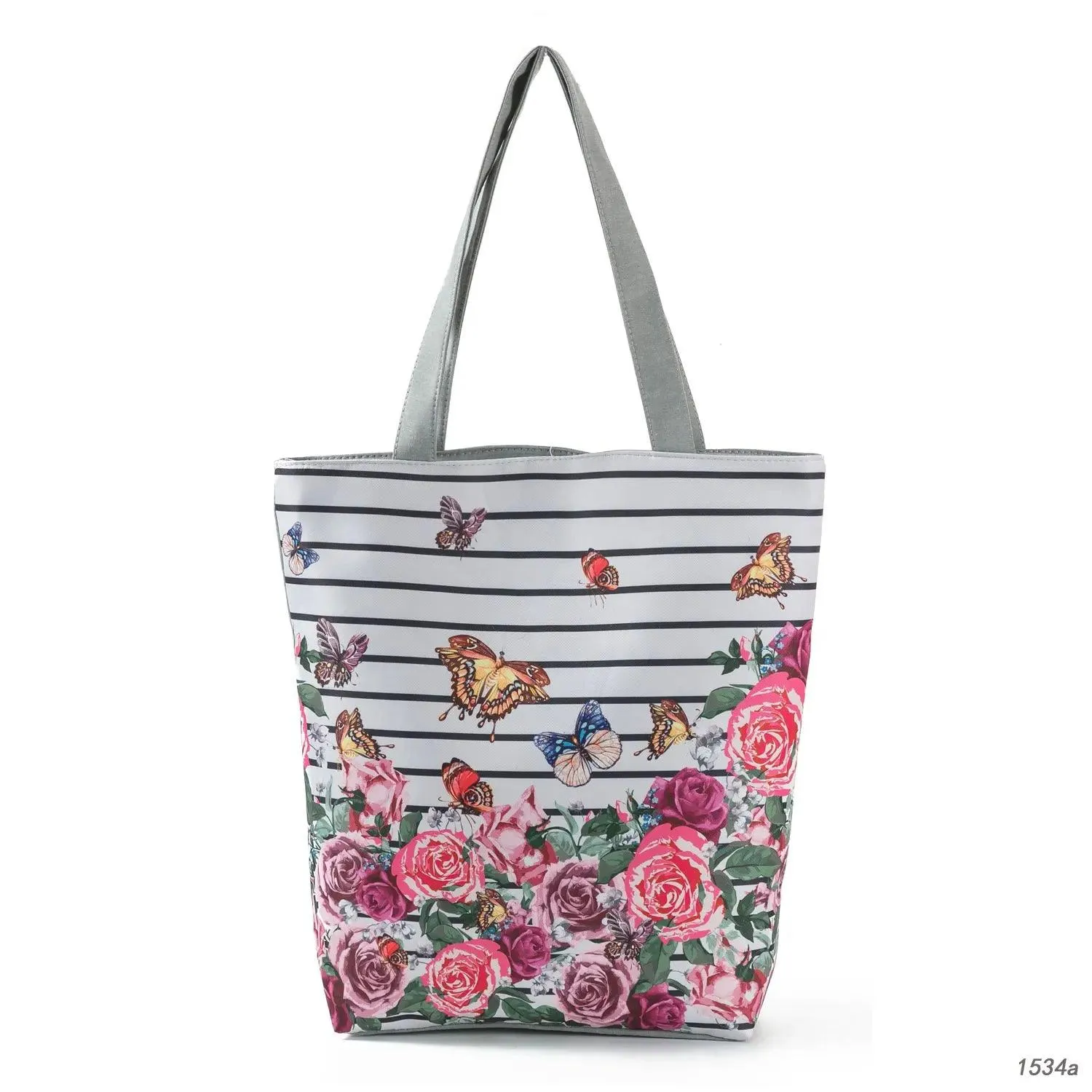 Floral Printed Large Capacity Canvas Tote