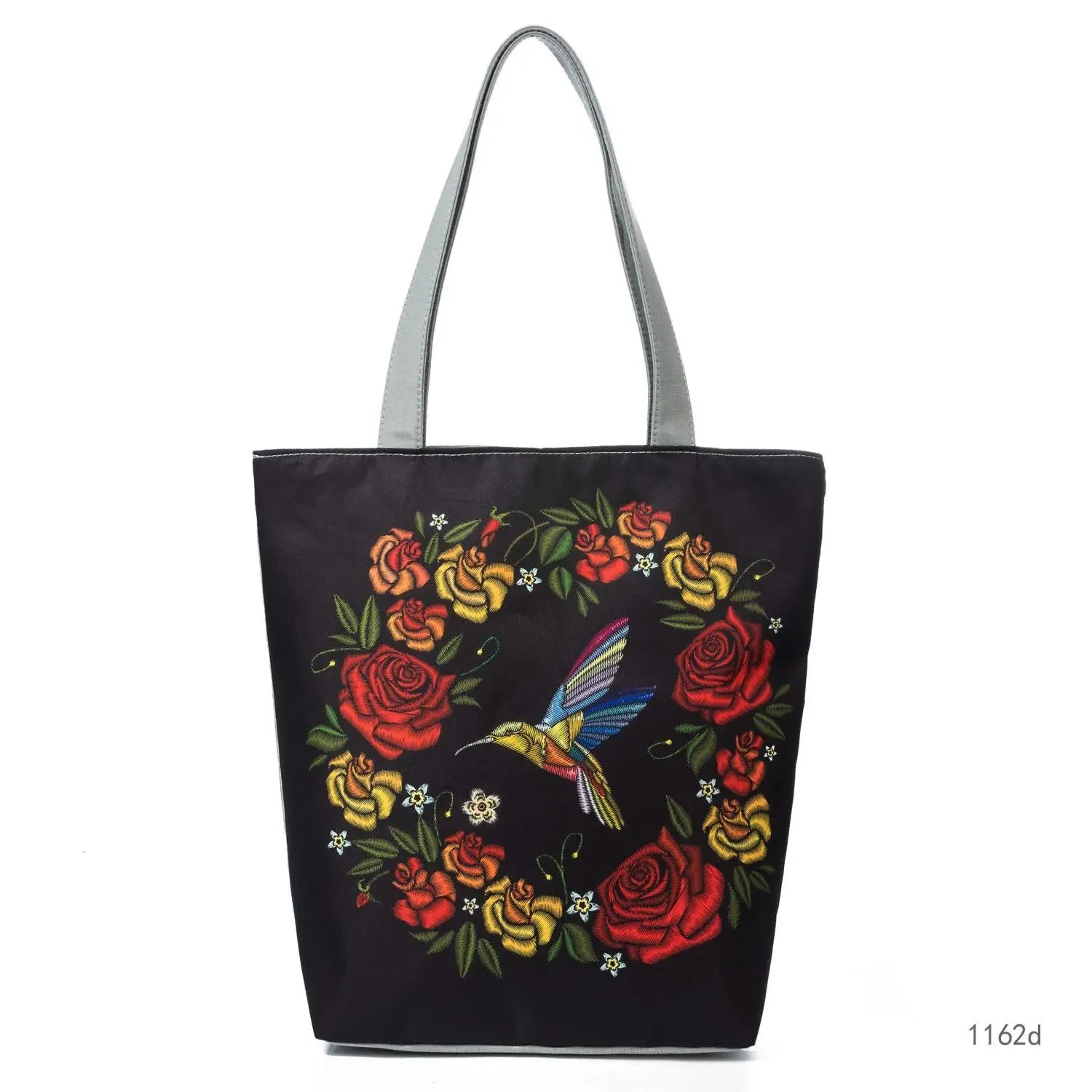 Floral Printed Large Capacity Canvas Tote