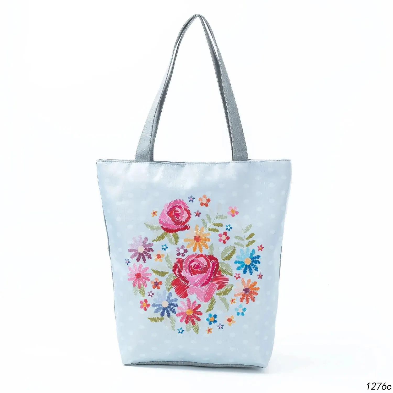 Floral Printed Large Capacity Canvas Tote