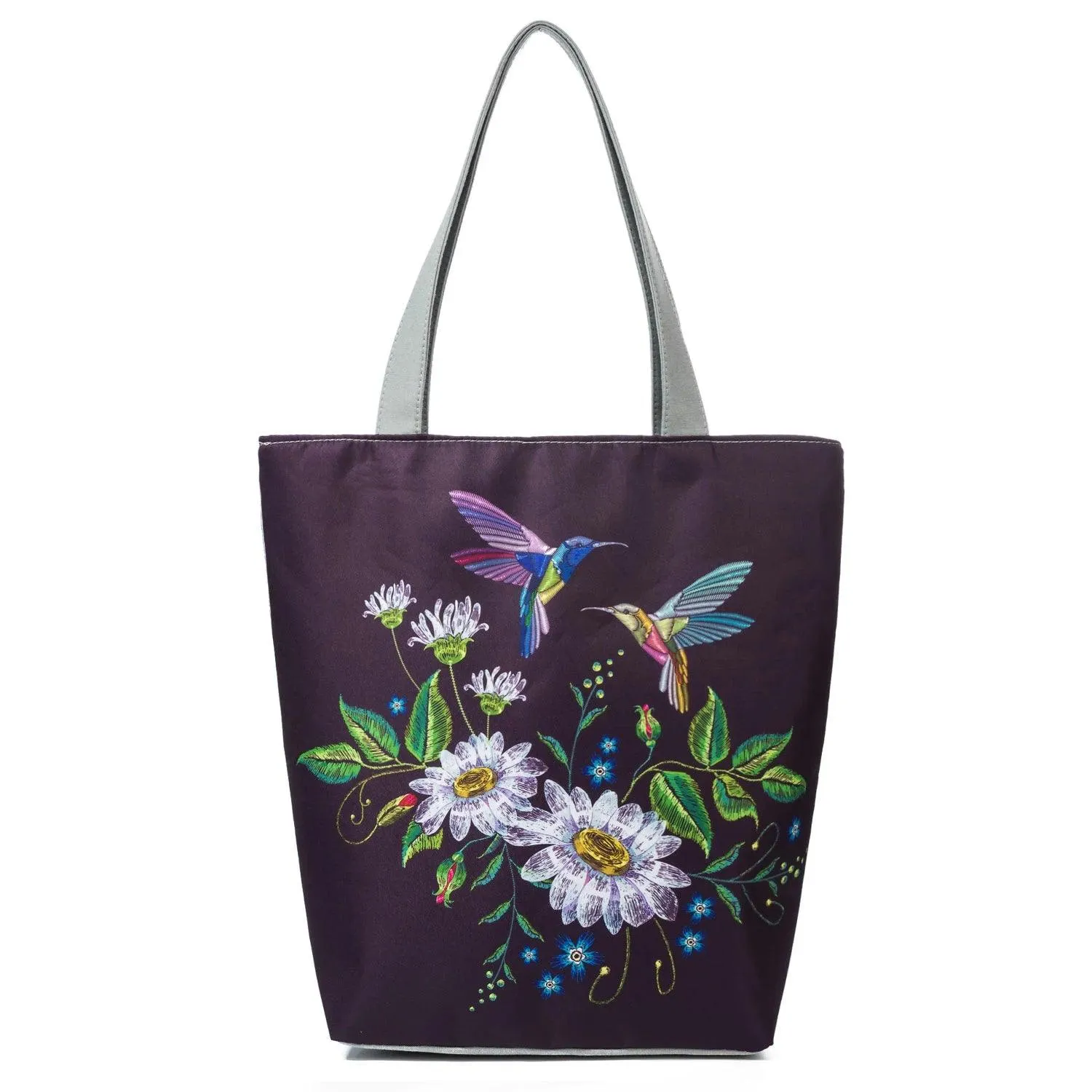 Floral Printed Large Capacity Canvas Tote