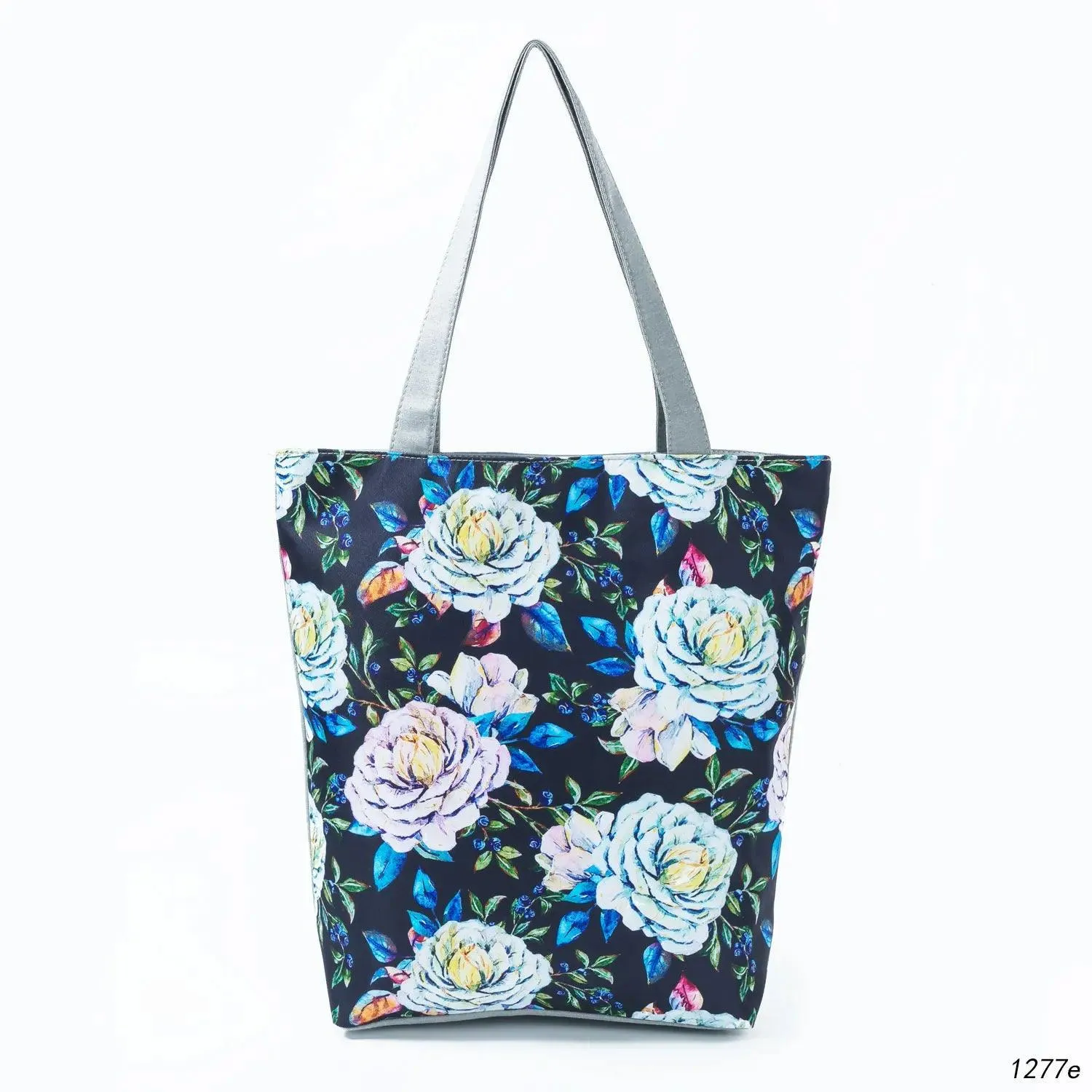 Floral Printed Large Capacity Canvas Tote