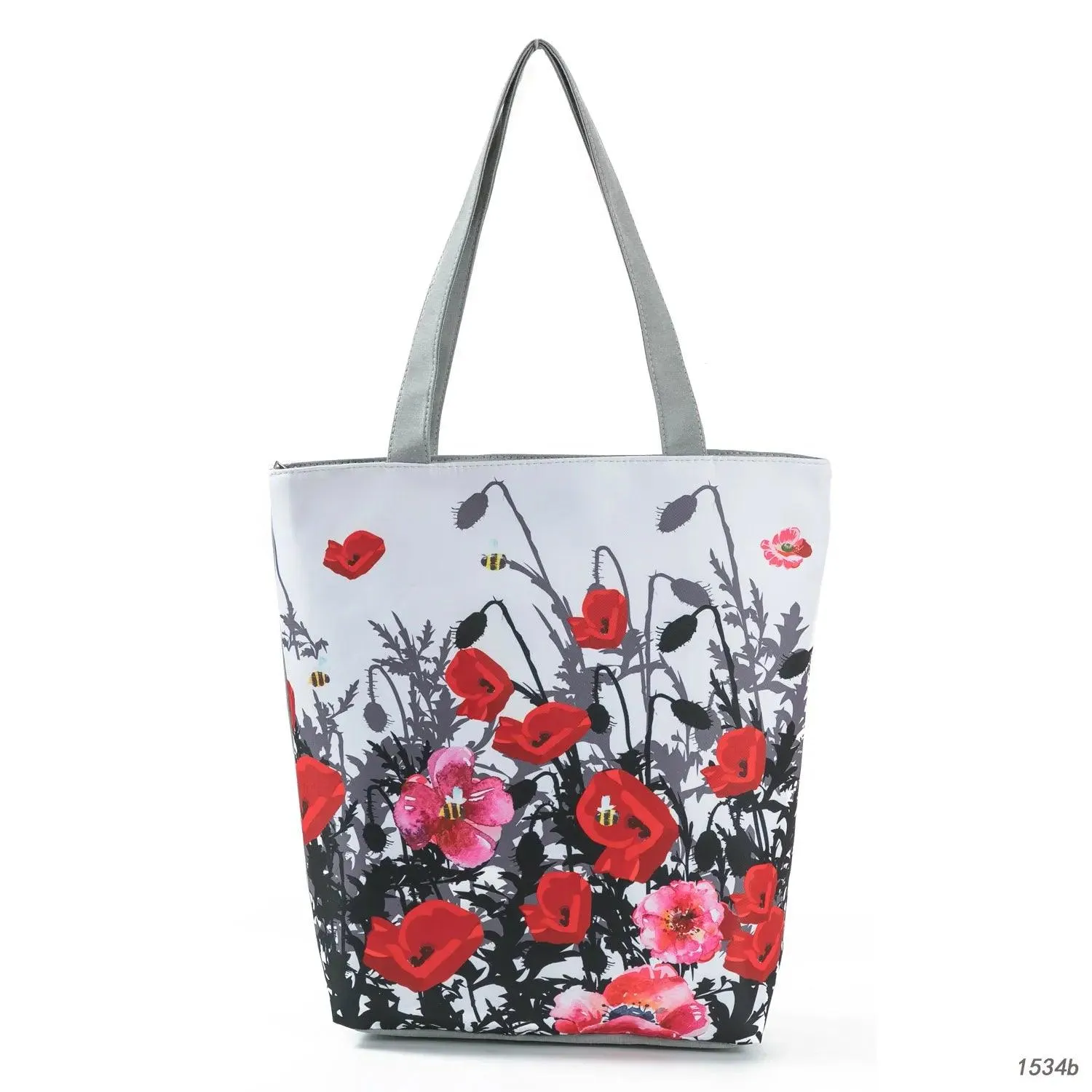 Floral Printed Large Capacity Canvas Tote