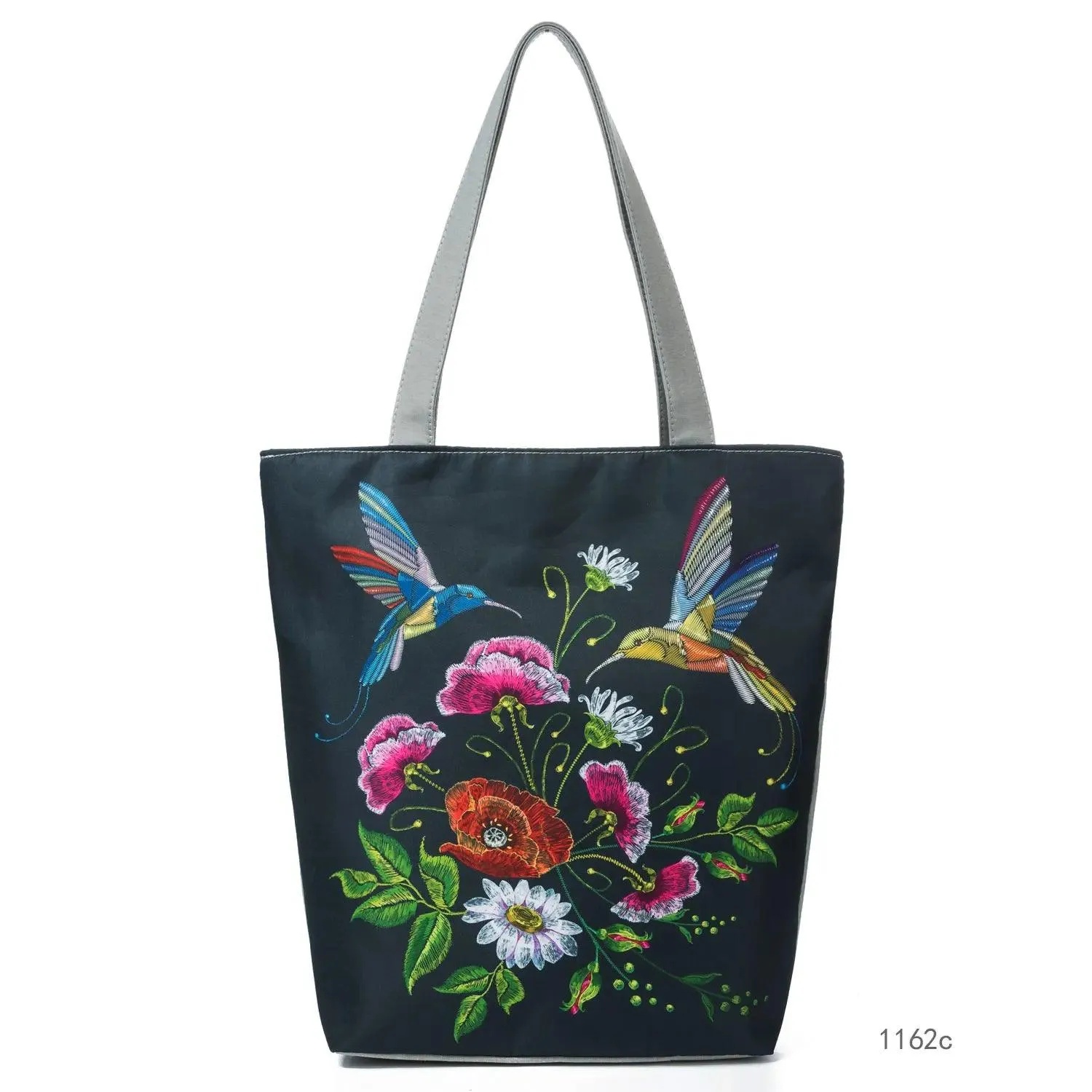 Floral Printed Large Capacity Canvas Tote