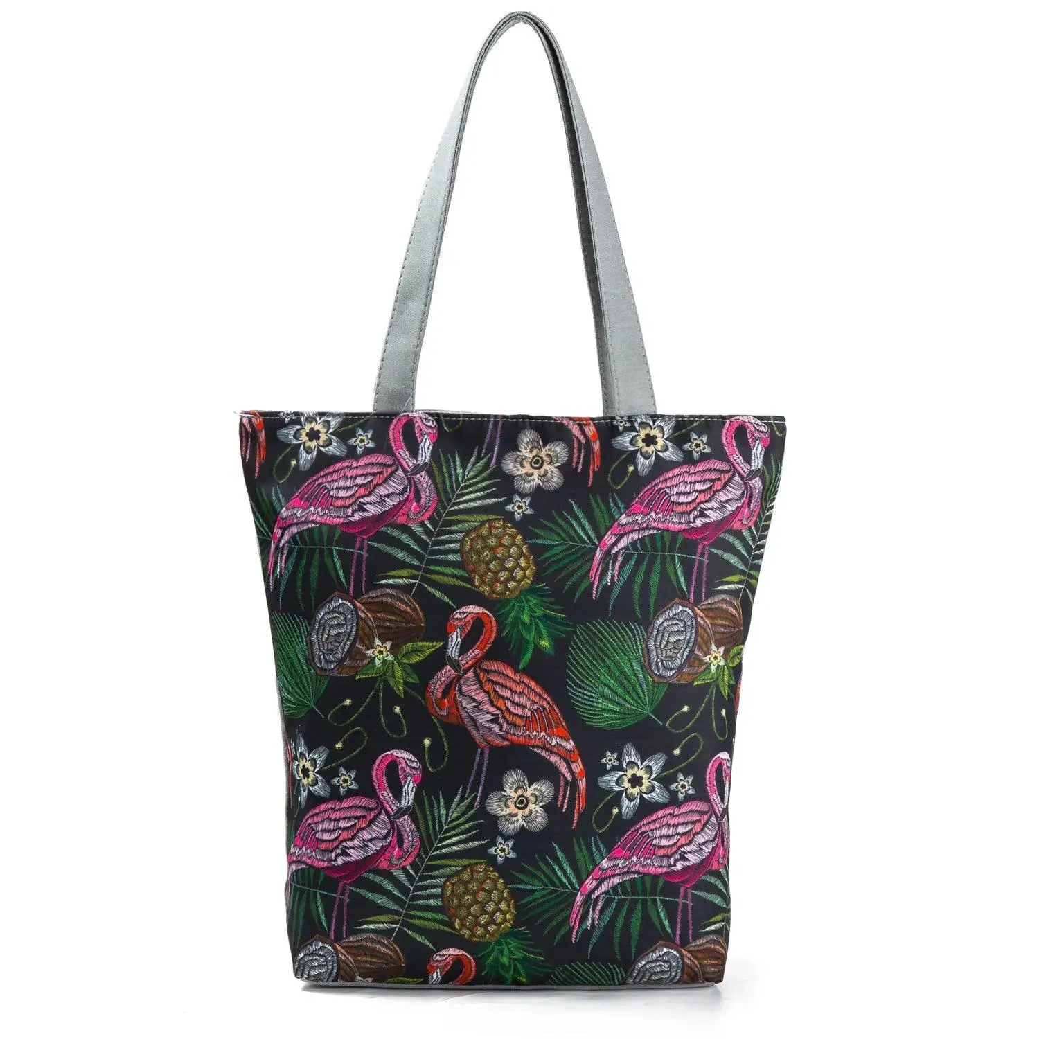 Floral Printed Large Capacity Canvas Tote