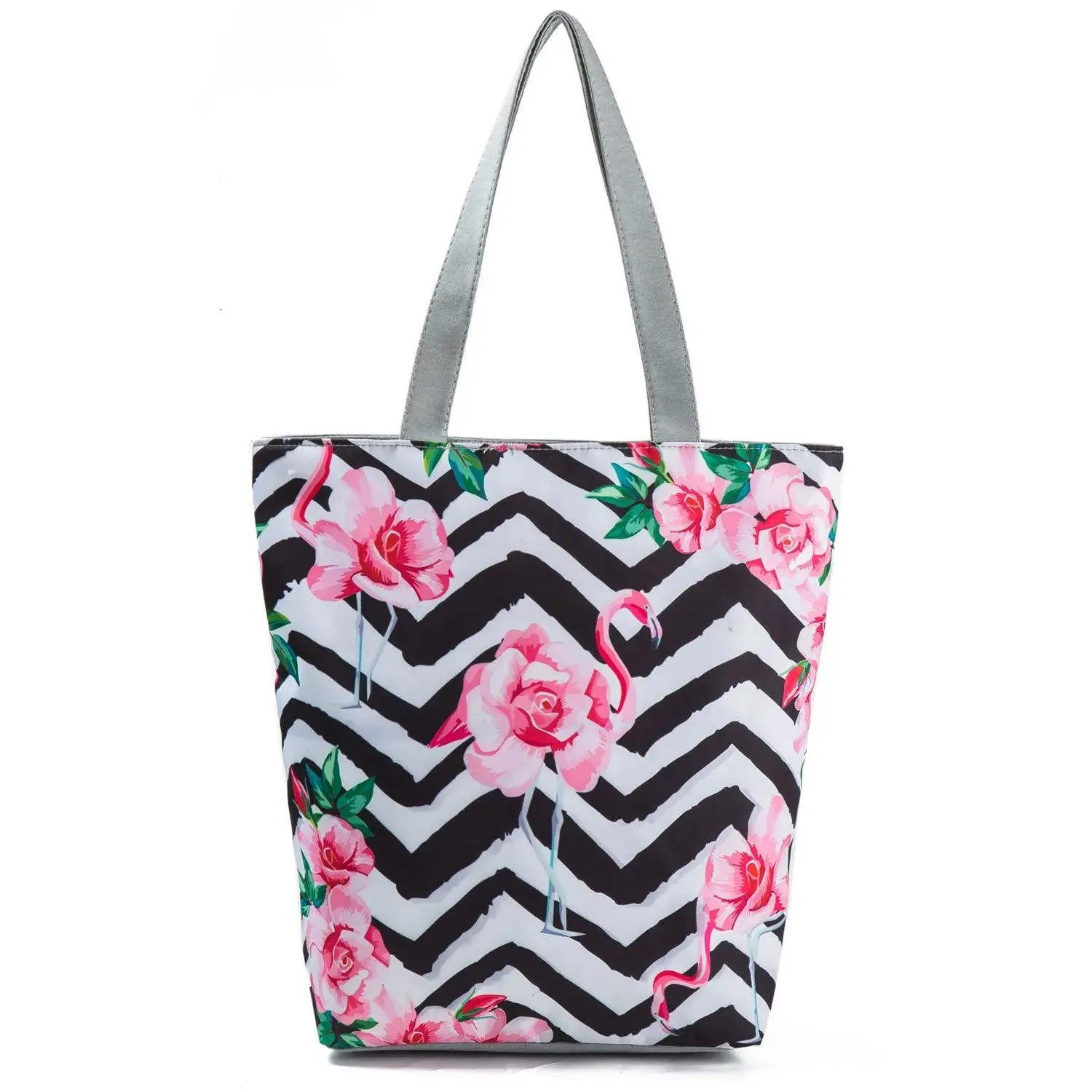 Floral Printed Large Capacity Canvas Tote