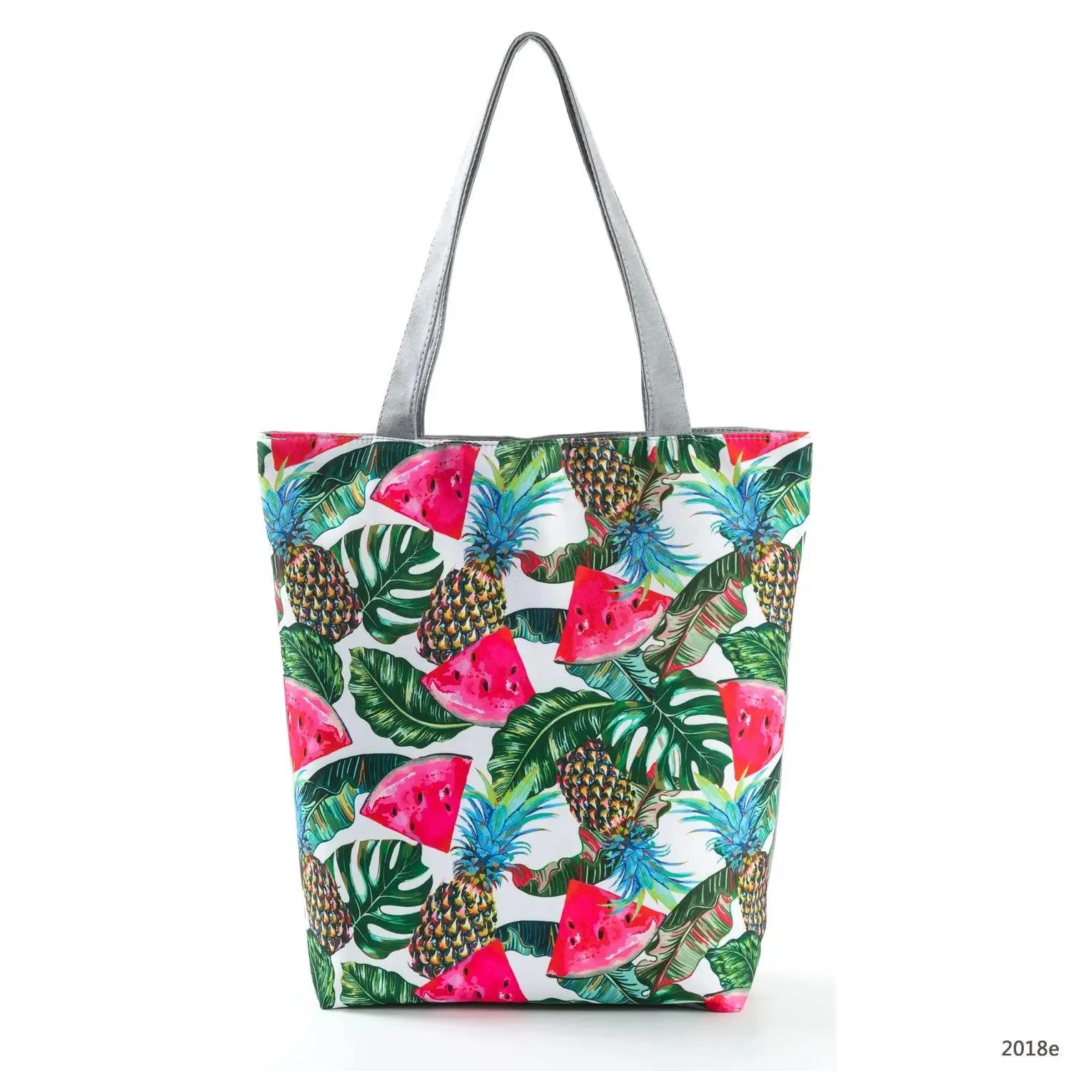 Floral Printed Large Capacity Canvas Tote