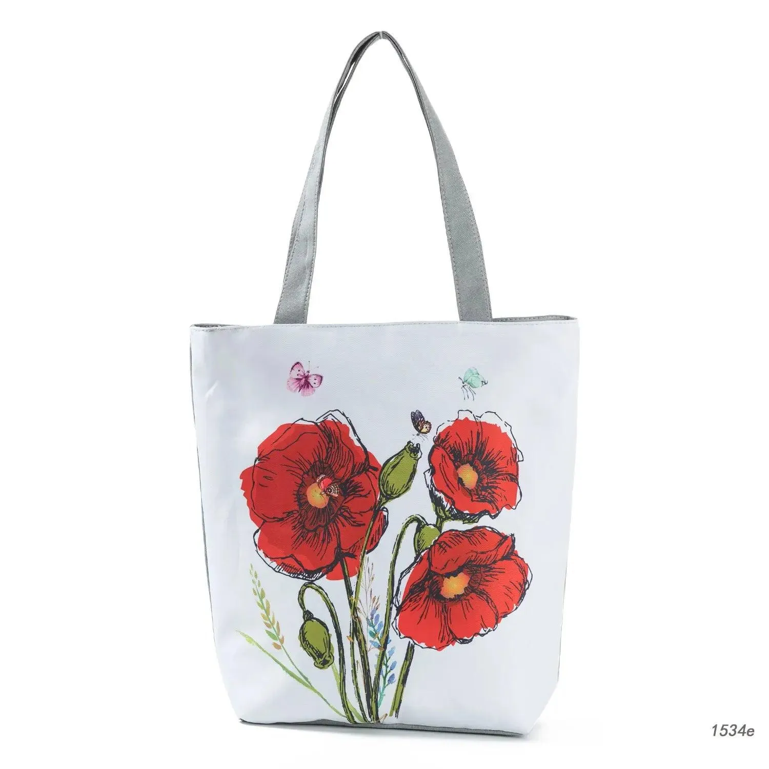 Floral Printed Large Capacity Canvas Tote