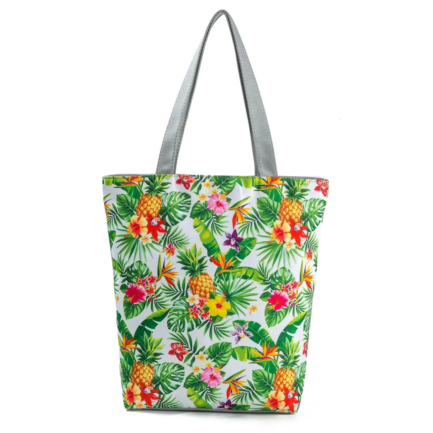 Floral Printed Large Capacity Canvas Tote