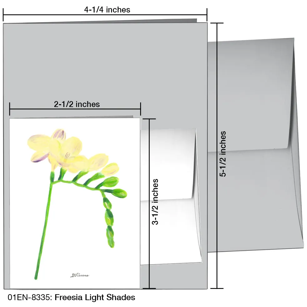 Freesia Light Shades, Greeting Card (8335)