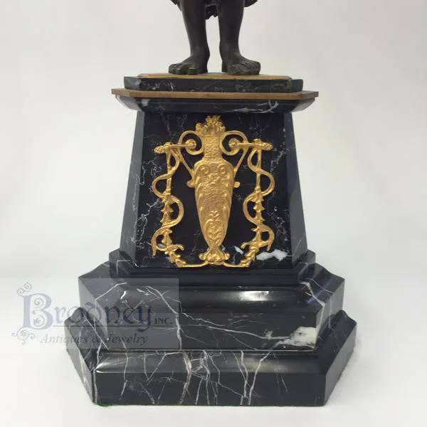 French Bronze Ornate Candlesticks