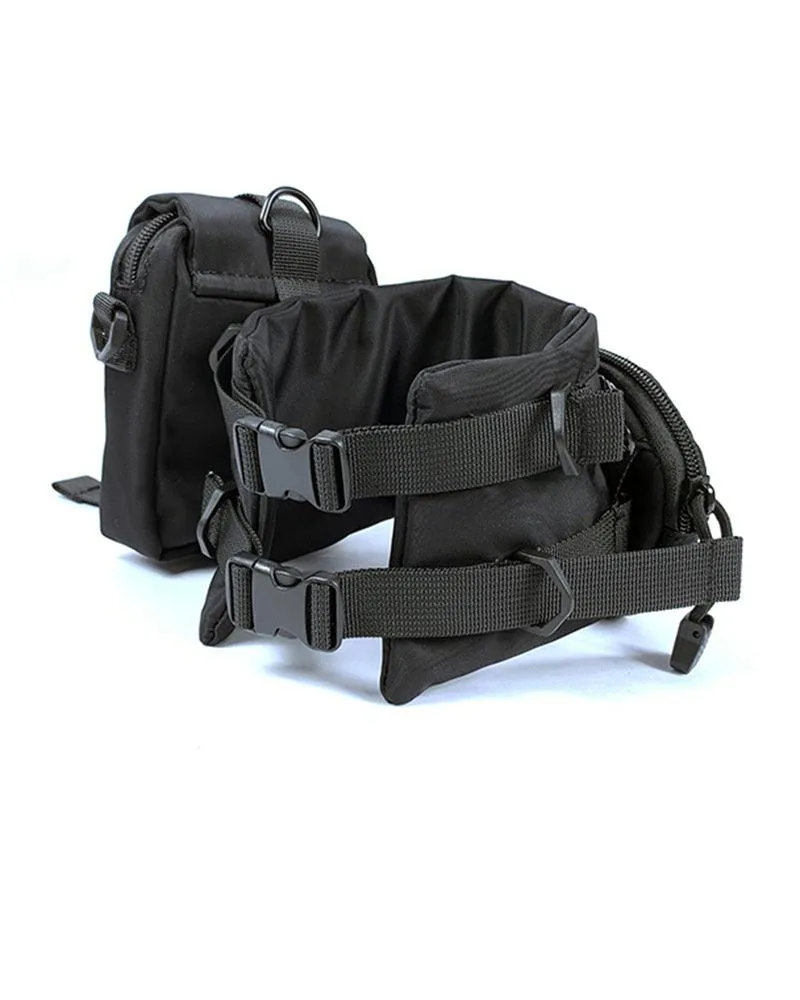 Functional Black Crossbody Chest Bag