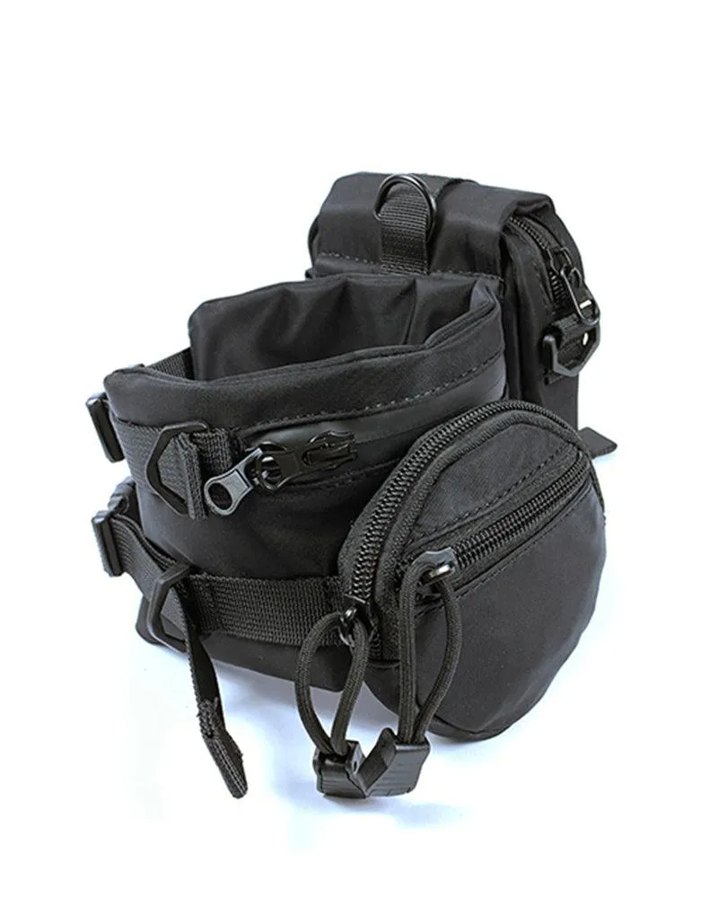 Functional Black Crossbody Chest Bag