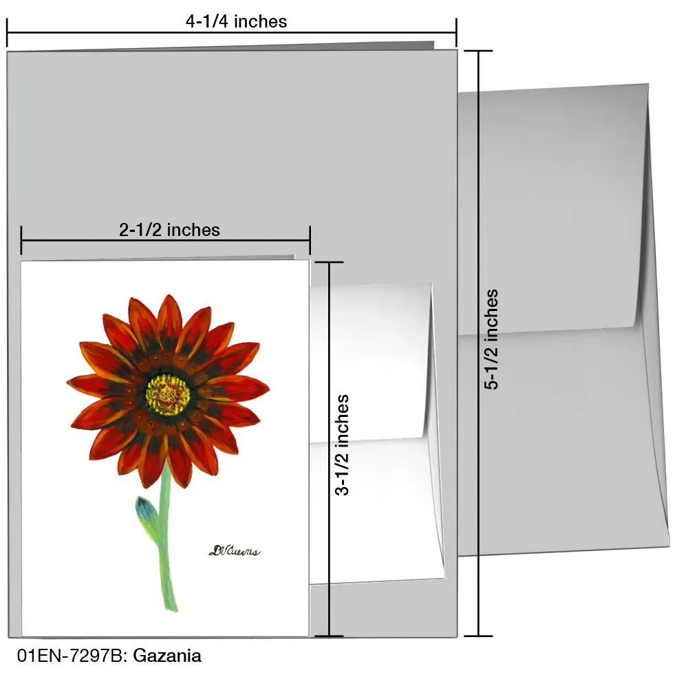 Gazania, Greeting Card (7297B)