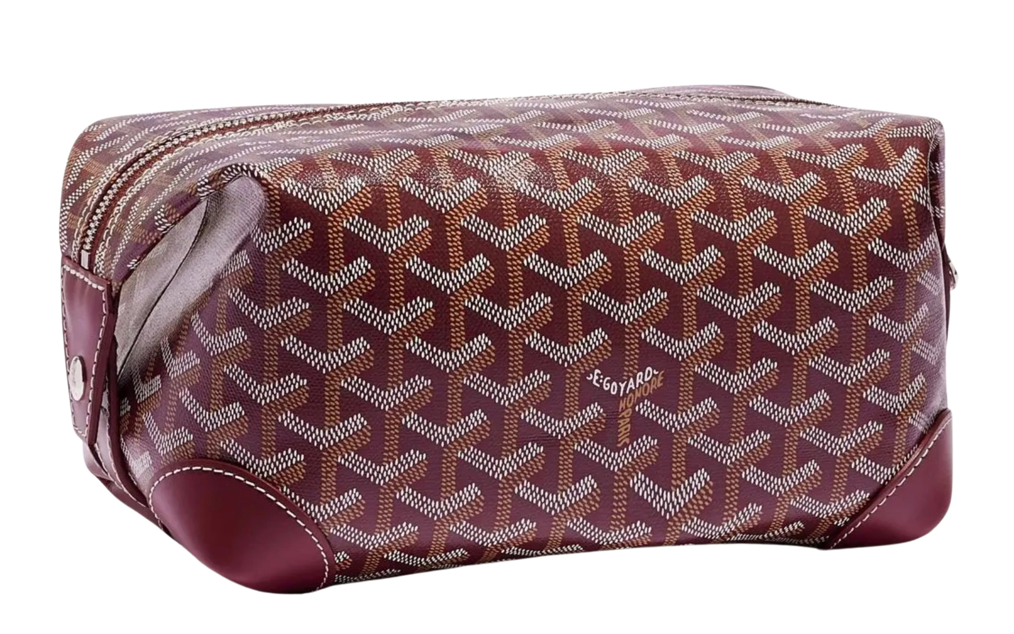 Goyard 'Burgundy' Bowling 25 Toiletry Bag