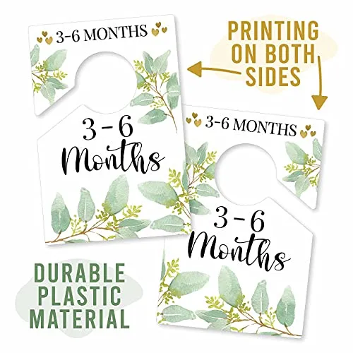 Greenery Baby Closet Dividers