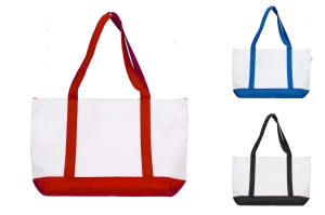 Grocery Shopping Tote Bag With Large Outside Pocket