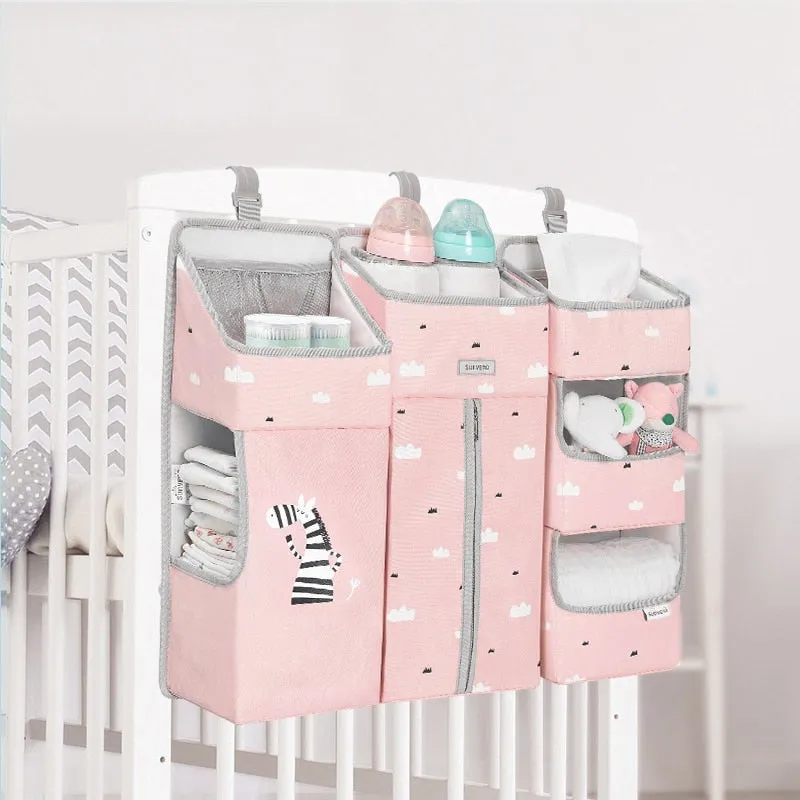 Hanging Crib Organizer for Baby Essentials