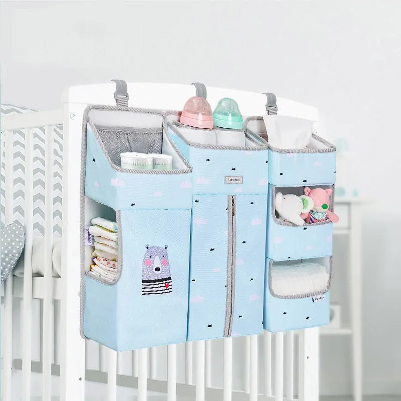 Hanging Crib Organizer for Baby Essentials