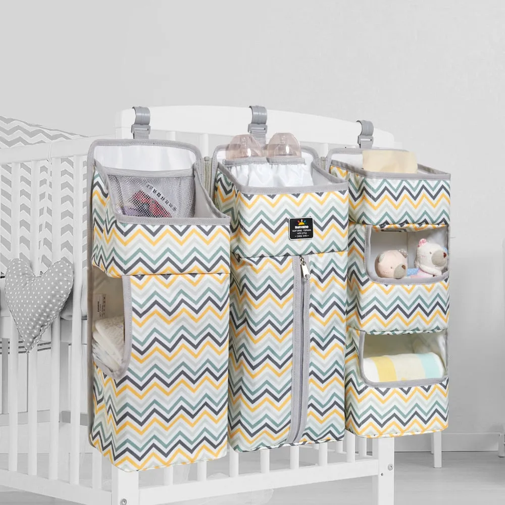 Hanging Crib Organizer for Baby Essentials