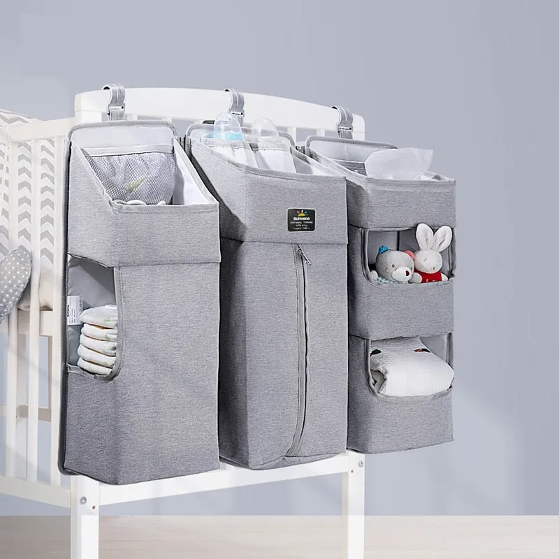 Hanging Crib Organizer for Baby Essentials