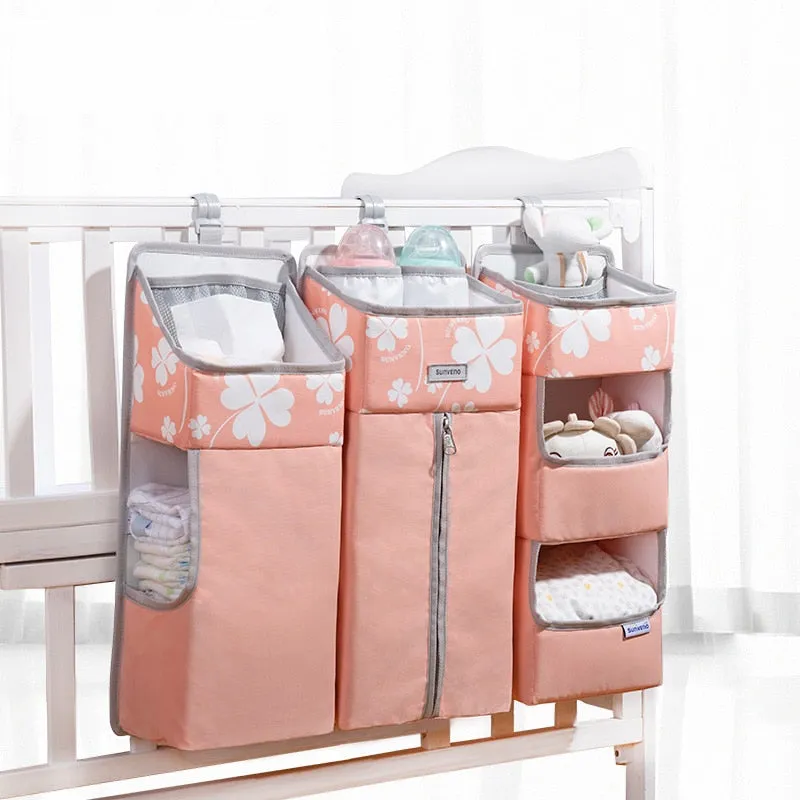 Hanging Crib Organizer for Baby Essentials