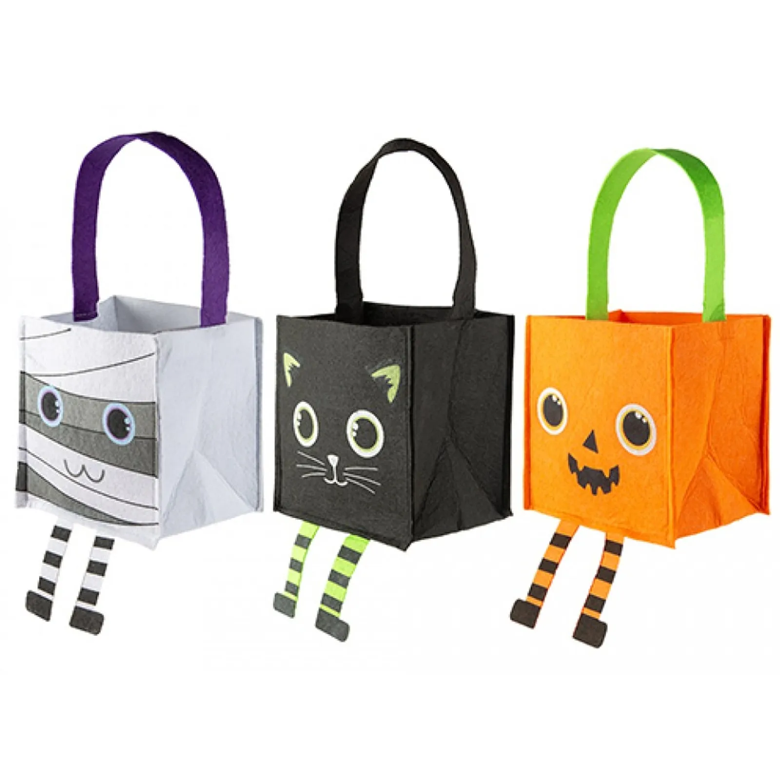 Haunted House Halloween Felt Treat Bag Assorted