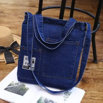 Hole Denim women handbag Large capacity Casual Jeans Shoulder Bags Ladies Shopping Bag female Crossbody bag sac a main bolsos