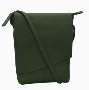 Hunter Green Leather Crossbody