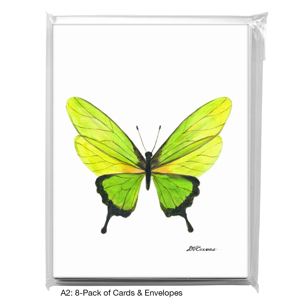 Iridescent Butterfly, Greeting Card (8673)