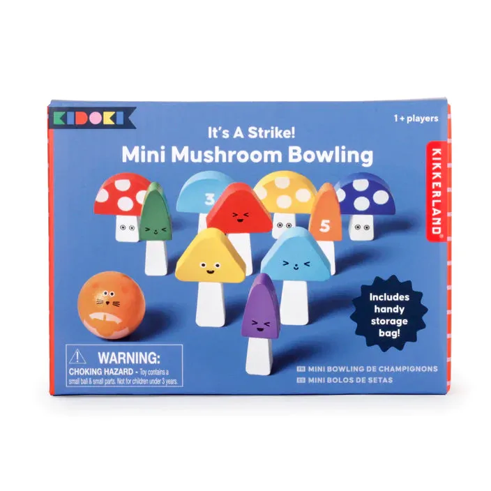 IT'S A STRIKE! MINI MUSHROOM BOWLING SET