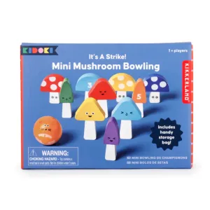 IT'S A STRIKE! MINI MUSHROOM BOWLING SET