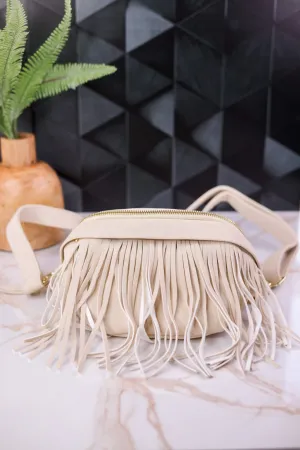 Ivory Removable Fringe Fanny Pack