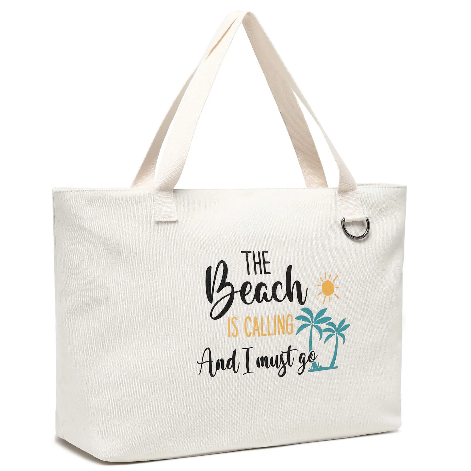 Jansben Canvas Beach Bags XXL Large