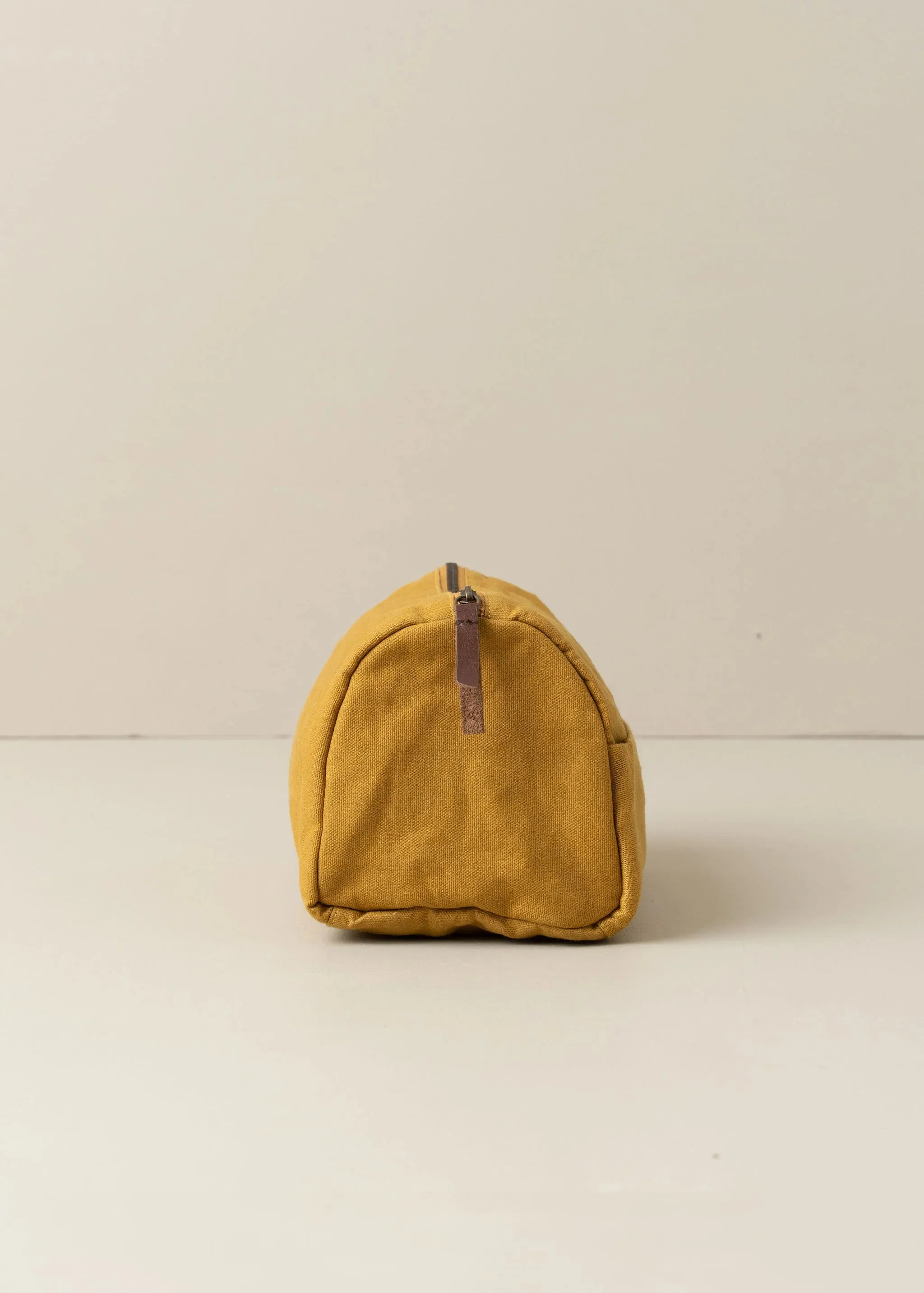 Journey Toiletry Canvas Bag Mustard