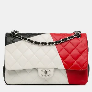 Jumbo Colorblock Classic Flap Bag