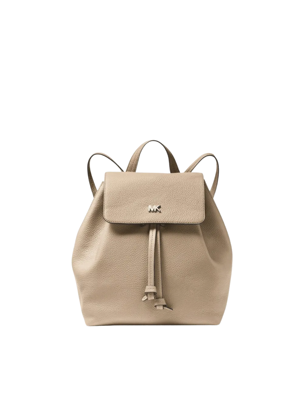 Junie Flap Leather Backpack in Truffle