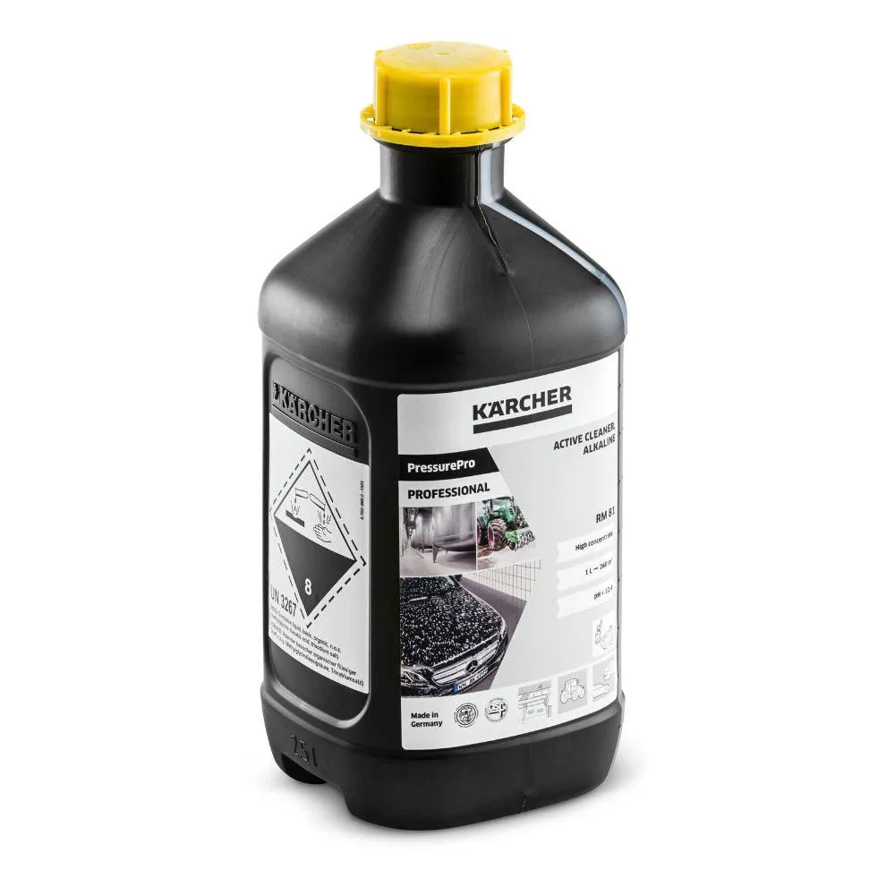 Karcher PressurePro Alkaline Active Cleaner | RM 81 | 2.5 Litres