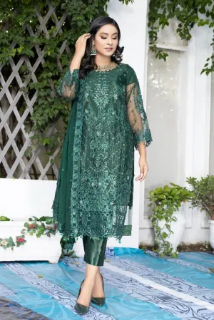 Ketifa - Formals Unstitched Collection - Luxurious Green