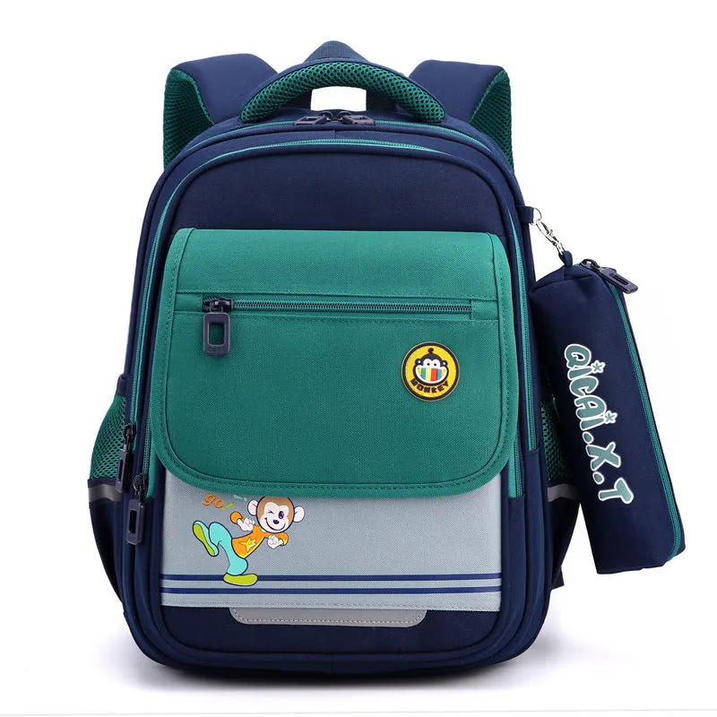 Kids Cartoon Backpack 2-4 Grade Primary Schoolbag