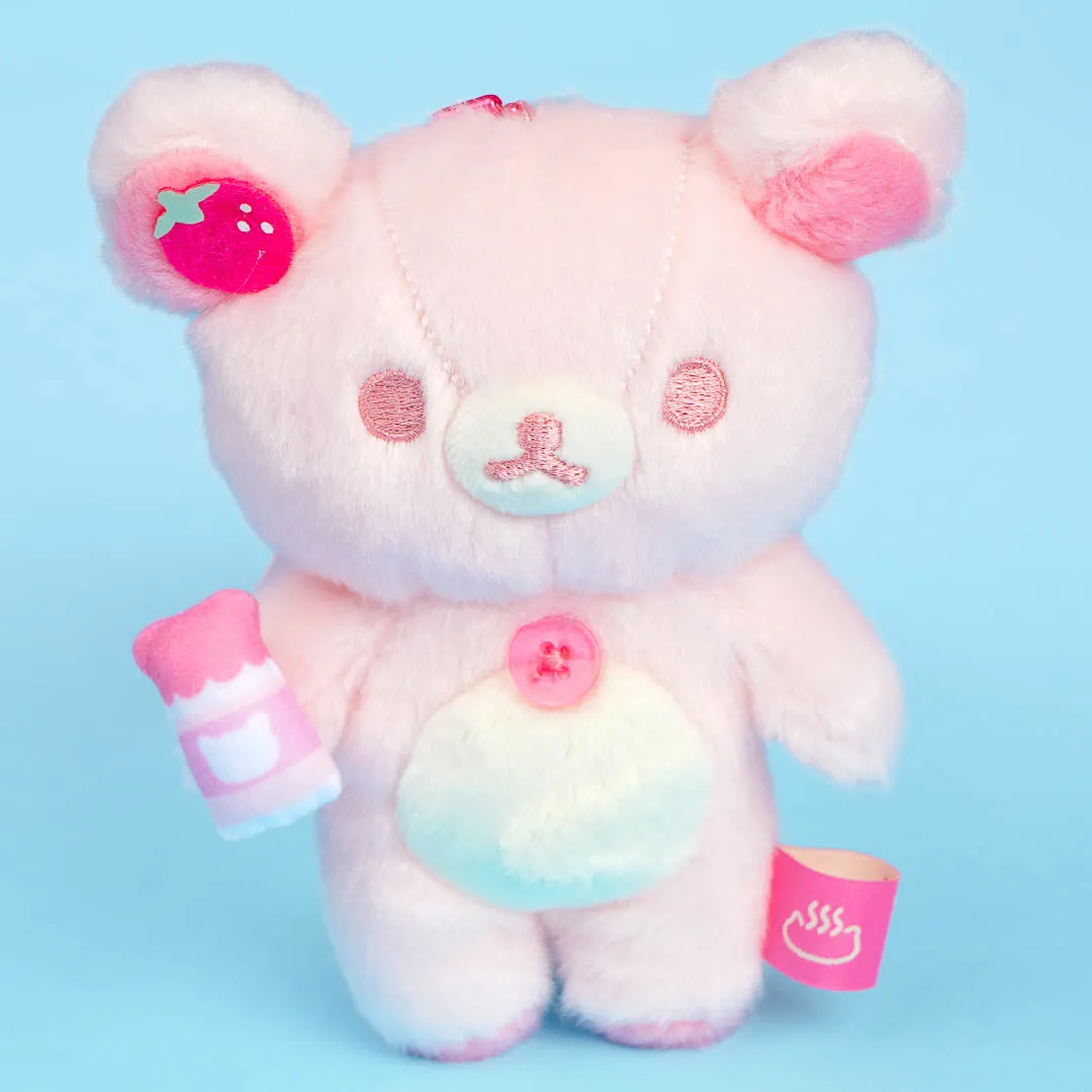 Korilakkuma Neko Neko No Yu Strawberry Plush Charm - Medium