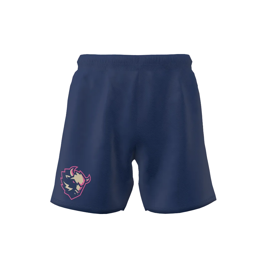 LADY BISON WRESTLING - NAVY SHORTS